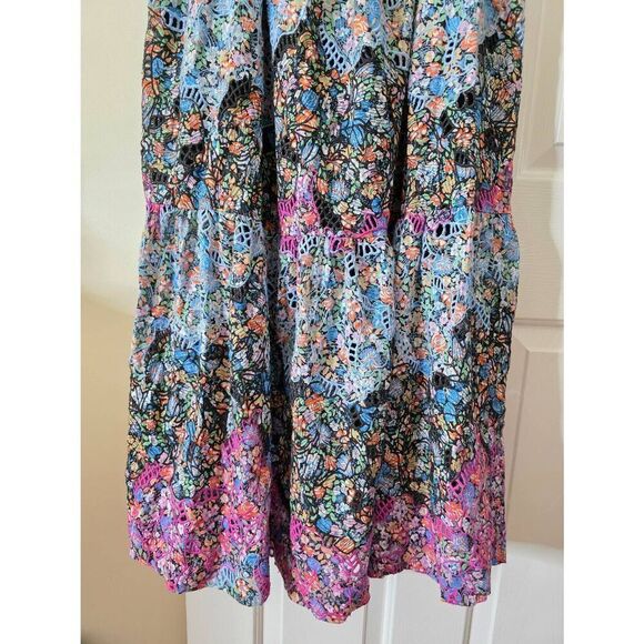 Anthropologie Clementina Eyelet Maxi Dress L - Picture 9 of 13